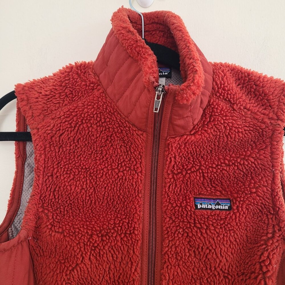 Patagonia Women’s Retro-X Heavy Pile Fleece Vest Red Size M - Picture 6 of 6